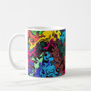 Abstract Colorful Twirly /  Coffee Mug