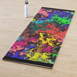 Abstract Colorful Twirly /  Yoga Mat
