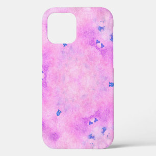 Abstract colorful watercolor. Digital art painting iPhone 12 Case