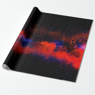 Abstract Colorful watercolor painting background, Wrapping Paper