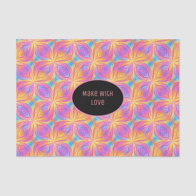 Abstract Colorfull Business Company Packaging Tissue Paper (Front)