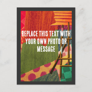 Abstract Coloring Art Holiday Postcard