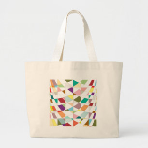 Abstract Colors Tapestry Large Tote Bag