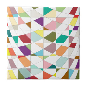 Abstract Colors Tapestry Tile