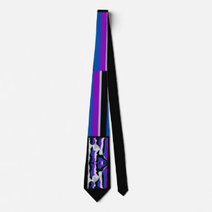 Abstract Colors Wed Tie