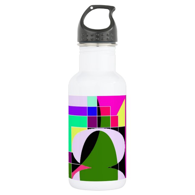 Abstract Colour 532 Ml Water Bottle (Front)