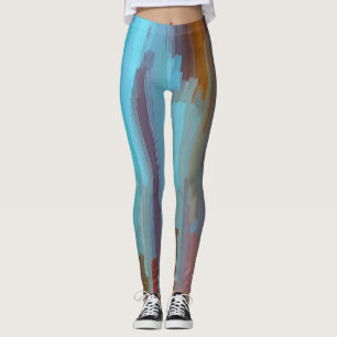 Abstract Colour Art #21 Leggings