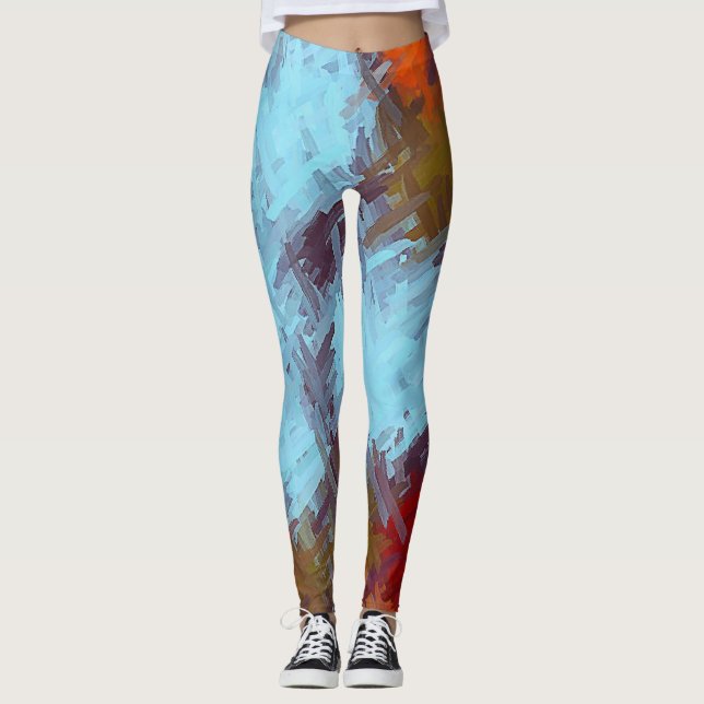 Abstract Colour Art #22 Leggings (Front)