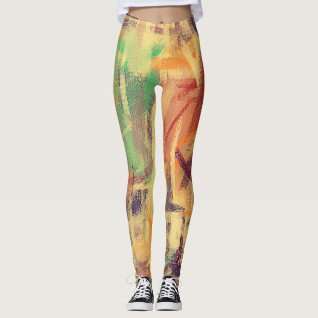 Abstract Colour Art #27 Leggings (Front)