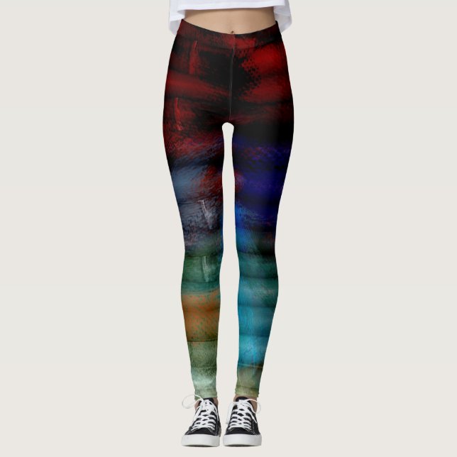Abstract Colour Art #42 Leggings (Front)