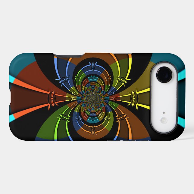 Abstract Colour Burst Art Print (Back (Horizontal))
