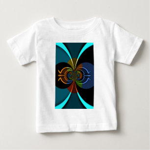 Abstract Colour Burst Art Print Baby T-Shirt