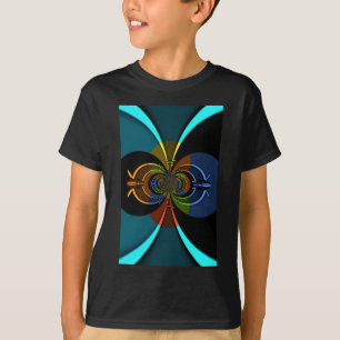 Abstract Colour Burst Art Print T-Shirt