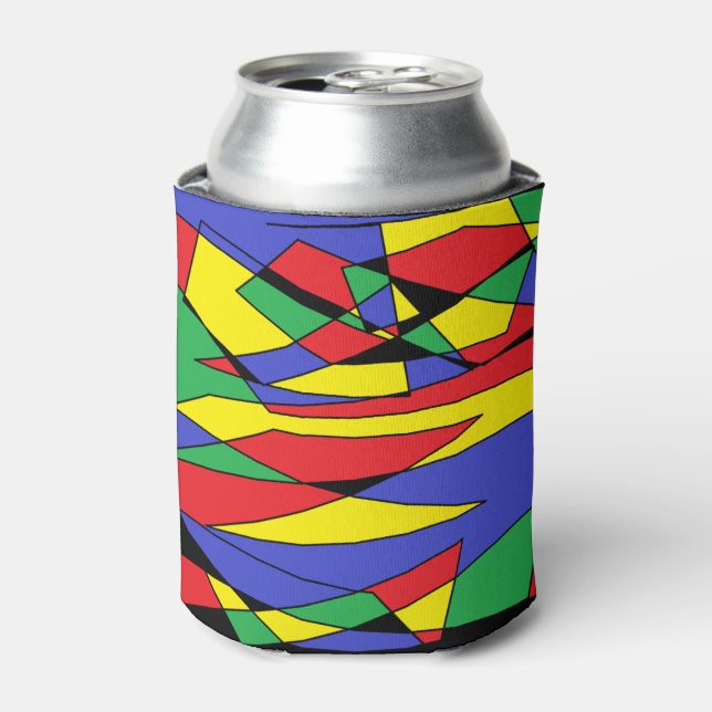 Abstract Colour Can Cooler (Can Front)