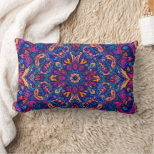 Abstract Colour Combination Throw Pillow