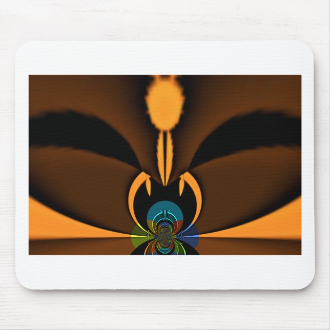 Abstract Colour Contrast Art Print Mouse Mat (Front)