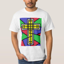 Abstract Colour Cross Design