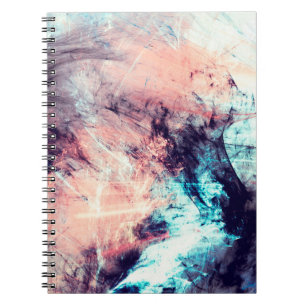 Abstract colour dynamic background with lighting e notebook