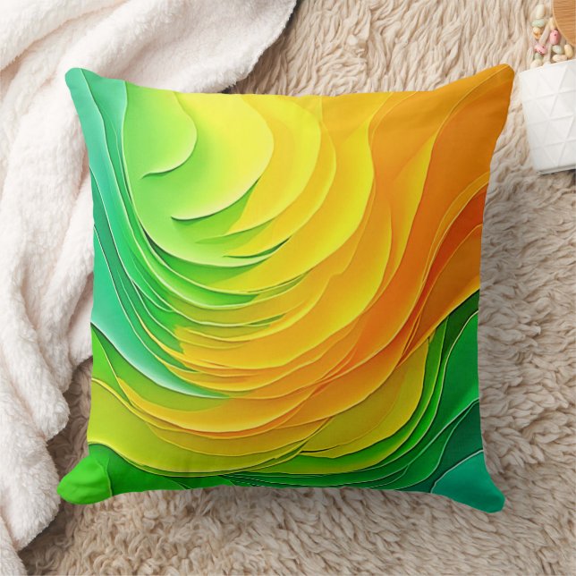 Abstract Colour Energy Flow Design Cushion (Blanket)