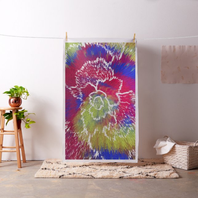 Abstract Colour Explosion Wall Art 🌈 Fabric (In Situ)