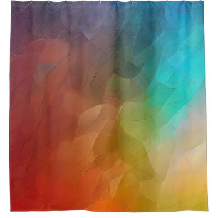 Abstract Colour flow in shapes Shower Curtain