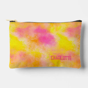 Abstract Colour Gradient Luminous Joy Personalised Accessory Pouch