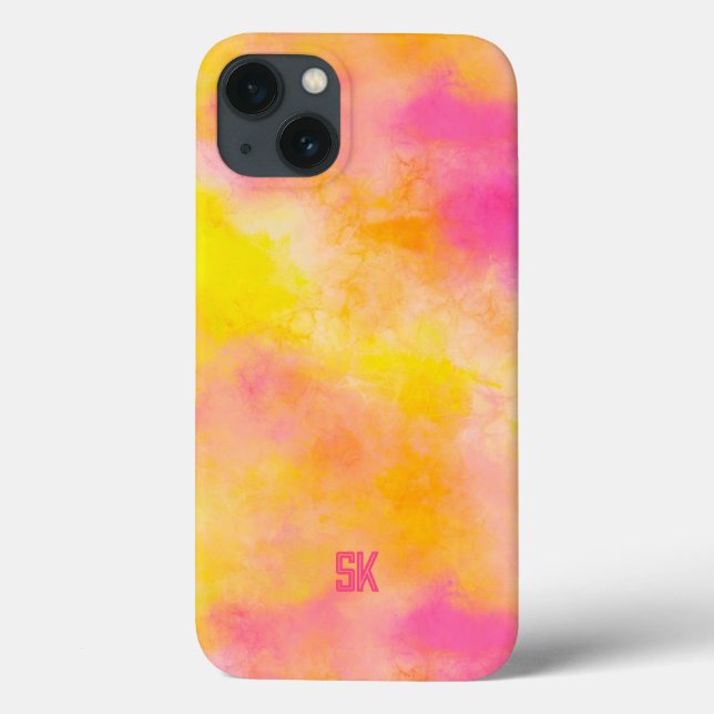 Abstract Colour Gradient Luminous Joy Personalised Case-Mate iPhone Case (Back)