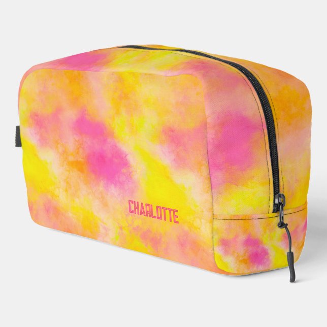 Abstract Colour Gradient Luminous Joy Personalised Dopp Kit (Right Corner)