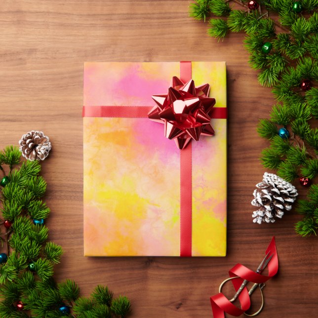 Abstract Colour Gradient Luminous Joy Wrapping Paper (Holiday Gift)