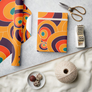 Abstract Colour Ovals Wrapping Paper – Modern Gift