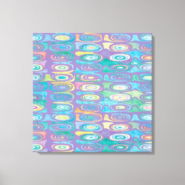 Abstract colour pattern 1 canvas print (Front)