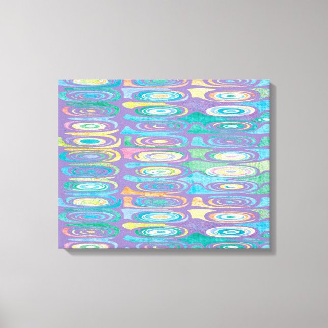 Abstract colour pattern 1 canvas print (Front)