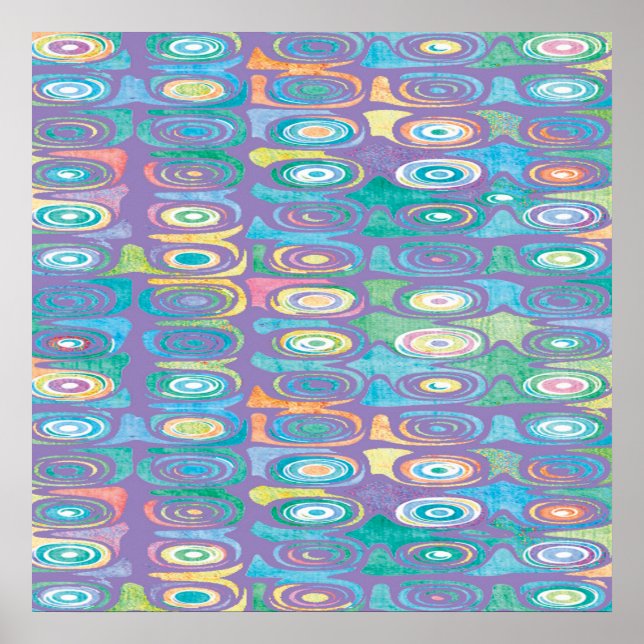 Abstract colour pattern 1 poster (Front)
