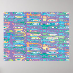 Abstract colour pattern 1 poster