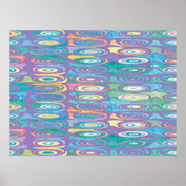Abstract colour pattern 1 poster (Front)