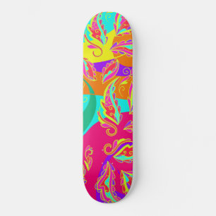 abstract colour pattern skateboard