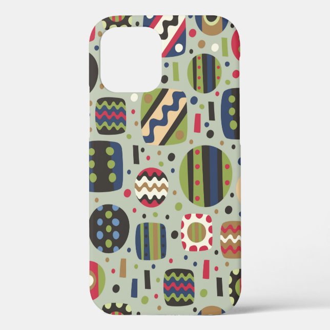 abstract colour pattern textiles, interior designl Case-Mate iPhone case (Back)
