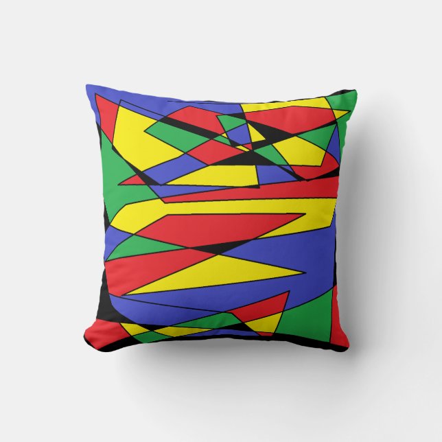 Abstract Colour Pillow (Front)