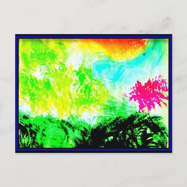 Abstract Colour Postcard (Front)