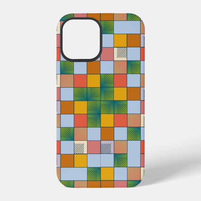 Abstract colour seamless pattern iPhone case (Back)