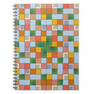 Abstract colour seamless pattern notebook