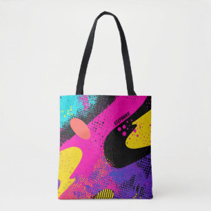 Abstract Colour Splash in Retro Comic Style (3) Tote Bag