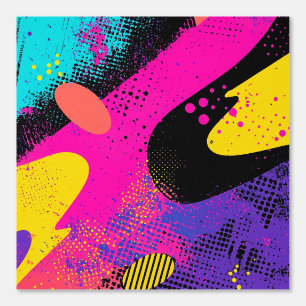 Abstract Colour Splash in Retro Comic Style (3) Wallpaper