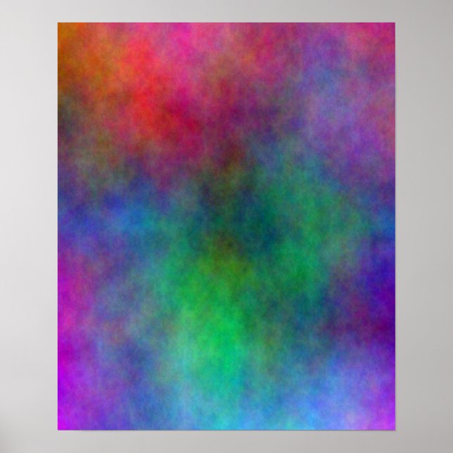 Abstract Colour Splash Poster (Front)