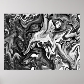 Abstract Colour Study 132 / Noir, Poster