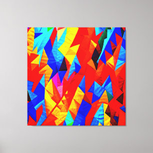 Abstract Colour Symphony Canvas Print