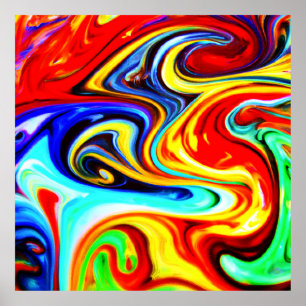 Abstract Colour Symphony Design Poster