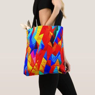 Abstract Colour Symphony Tote Bag