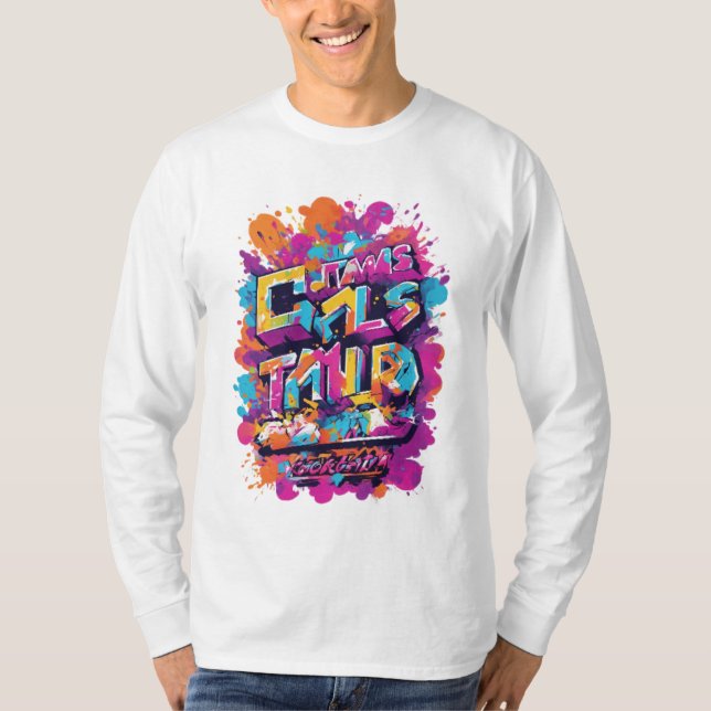 Abstract colour theme T-shirt  (Front)