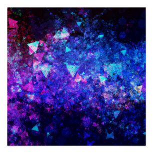 Abstract Coloured Background with Modern Stylish Poster